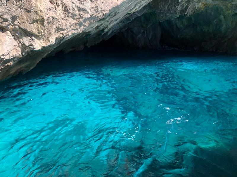 the green grotto of capri - not quite as famous as the blue grotto but worth a visit!