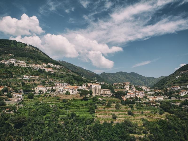 terraces around ravello in italy's amalfi coast, a must stop on your amalfi itinerary