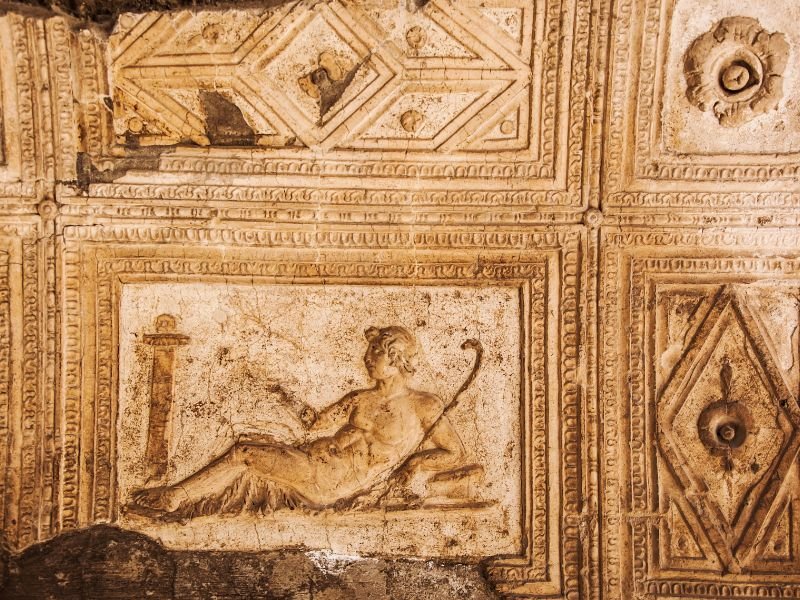 frescoes and artwork in Herculaneum is more well preserved than in Pompeii