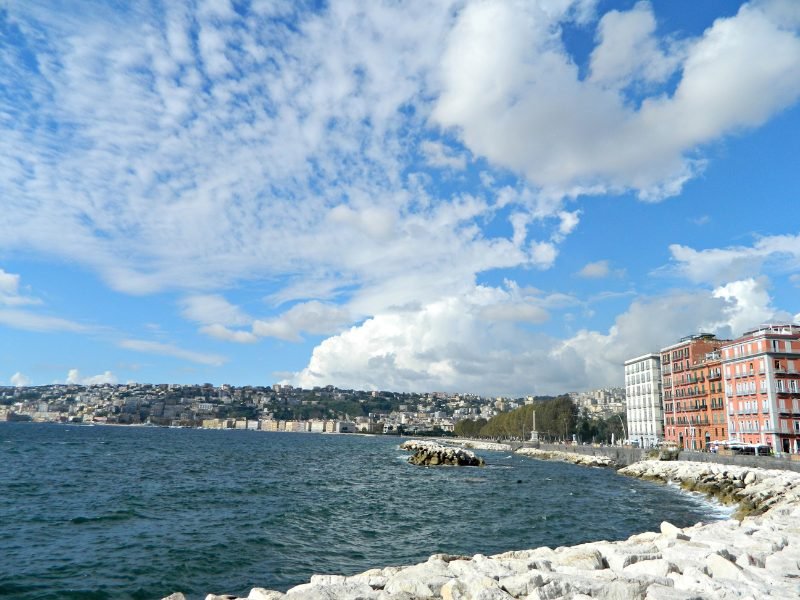 the lungomare (seaside) neighborhood of naples, a fine place to stay on your naples itinerary