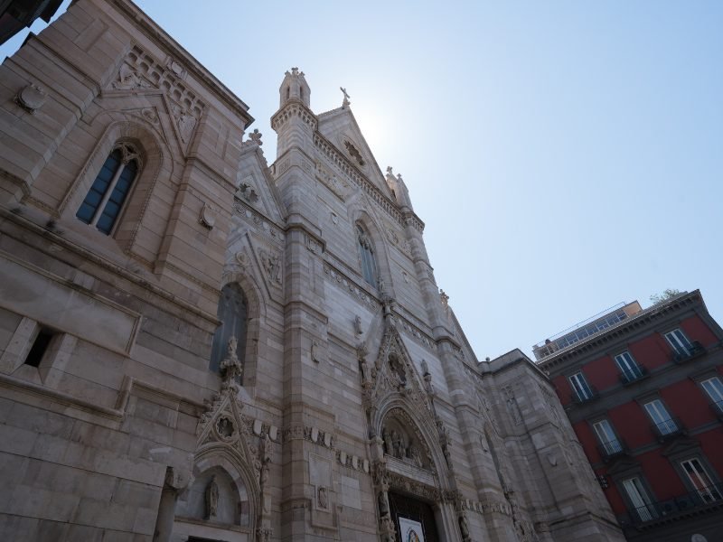 the historic duomo di san gennaro in naples italy downtown