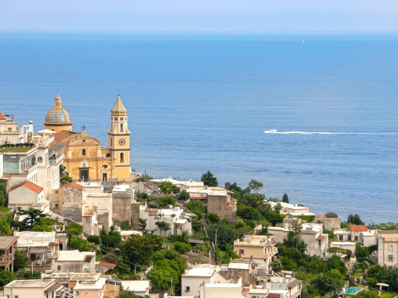 the charming town of praiano on the amalfi coast, a great choice for where to stay on the amalfi coast