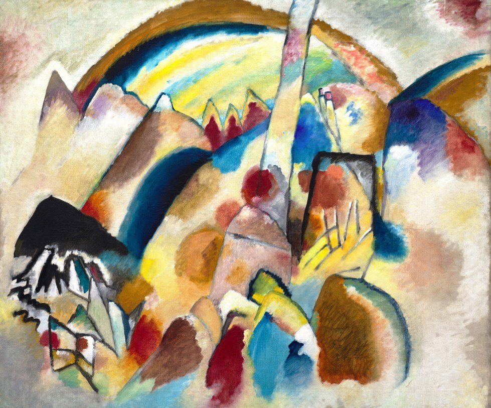 modern art by kandinsky which you can see at the peggy guggenheim museum