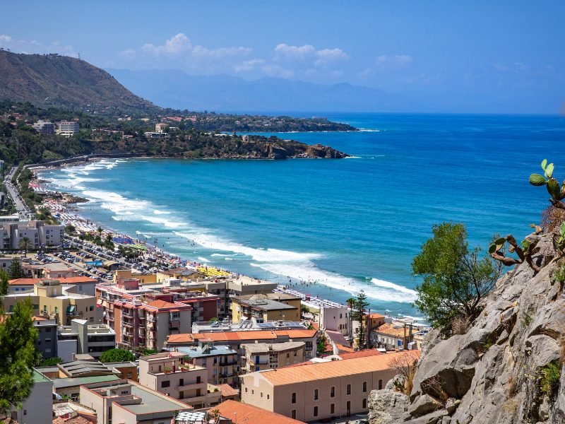 view from rocca in cefalu