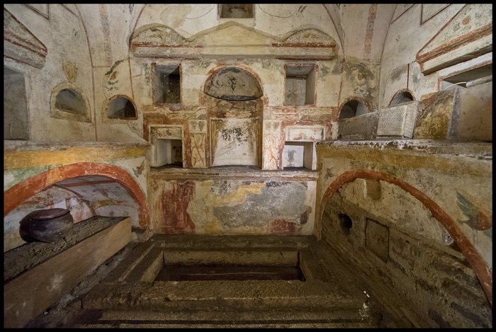 tombs and underground passageways and that sort of thing underneath the vatican