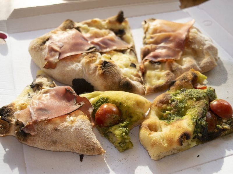 typical roman style pizza - bring your own lunch when visiting the vatican!