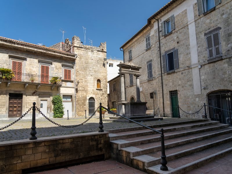 piazza in the ancient Etruscan city of 