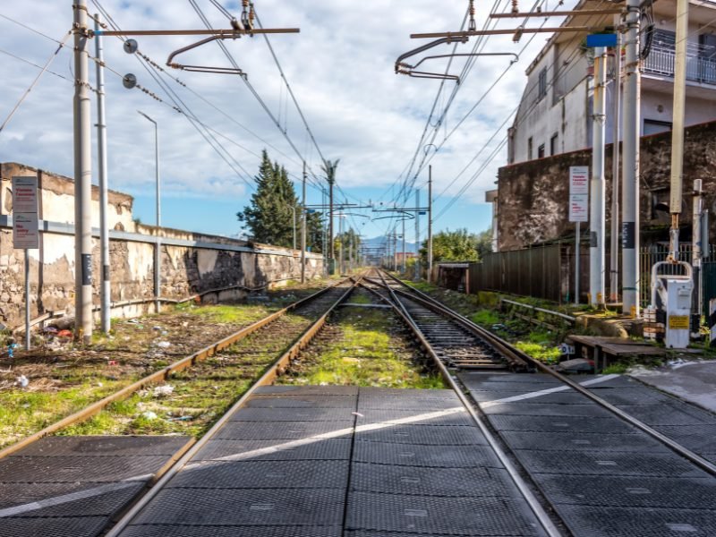 train tracks in pompeii italy an easy way to get from pompeii to naples is by train