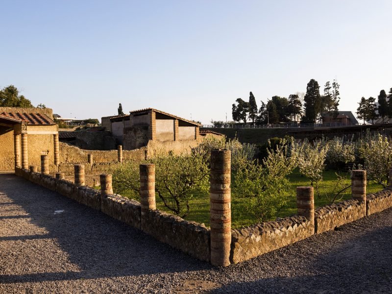 Detail of the House of Argus in Herculaneum around a small garden area