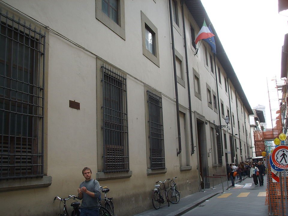 Exterior of the Accademia Gallery in Florence