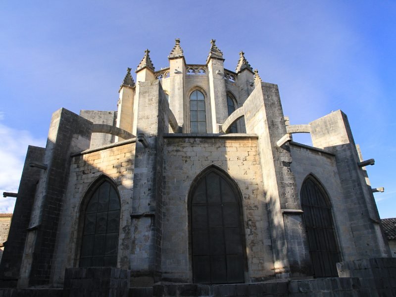 The back side of the Girona Cathedral featured prominently in Games of Thrones as one of the set locations