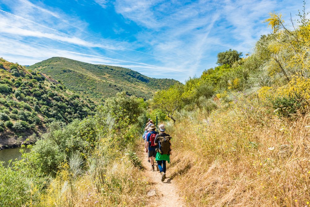 Mountain path in Parque Arqueolgico do Vale do Coa (translation: Archaeological Park of the Coa Valley) in Douro Valley, portugal