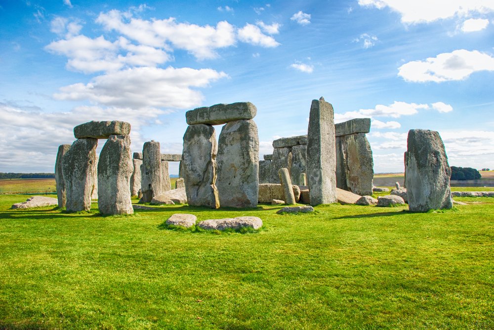 The famous megalithic stone structures of Stonehenge in Southern England on a Europe road trip