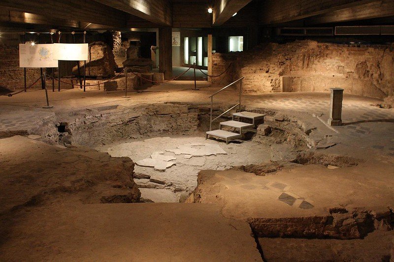 Archaeological Site (Early Christian Baptistery) in the Milan Duomo site