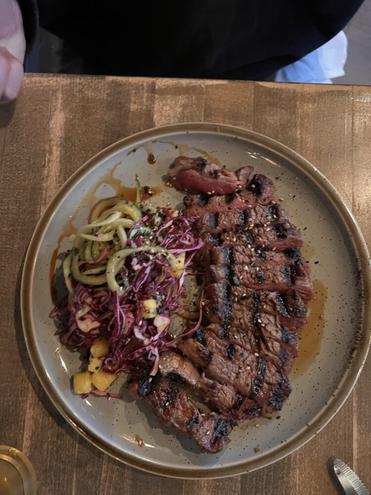 Steak at Gather in Jackson Wyoming