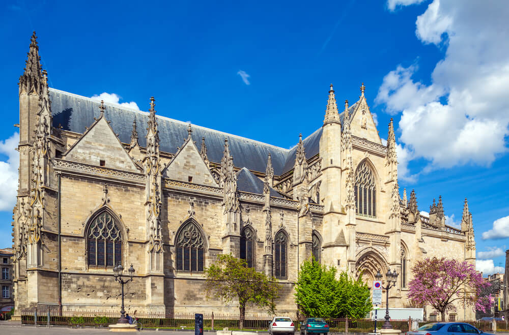 Belltower of Saint-Michel Basilica (14th-16th ct.), UNESCO heritage site, Bordeaux, France