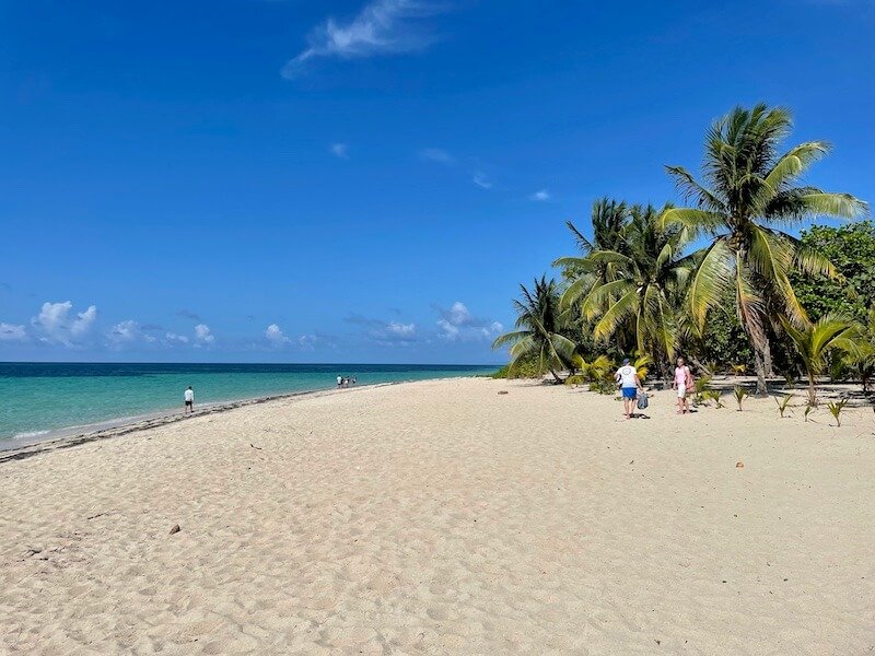 Camp Bay Beach in Roatan, in a remote part of the East End