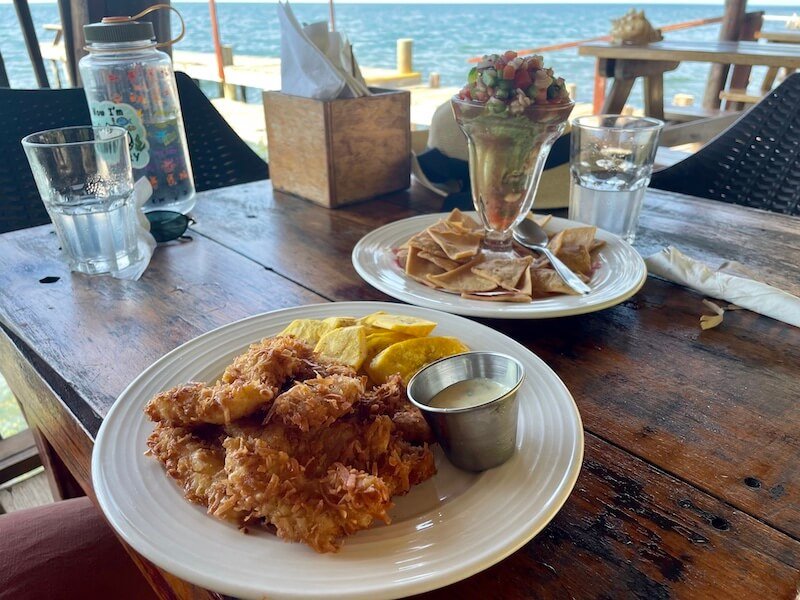 delicious lionfish with coconut and lionfish ceviche