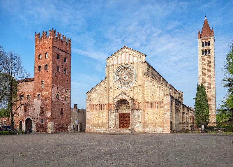 Basilica di San Zeno Maggiore in Verona, Italy
