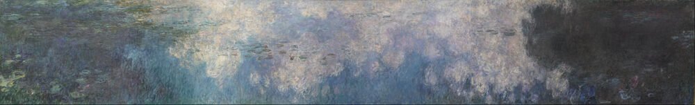 One of the panels of Monet's water lilies