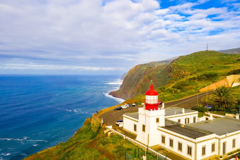 lighthouse on the island of madeira in portugal