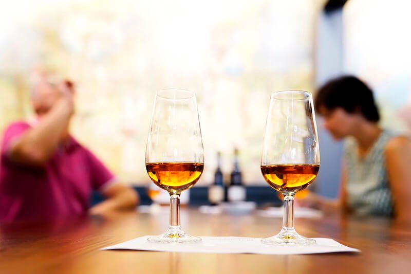 madeira wine tasting samples at a local tour