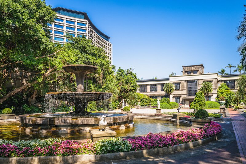 Baroque Garden of songshan cultural park in taipei, taiwan