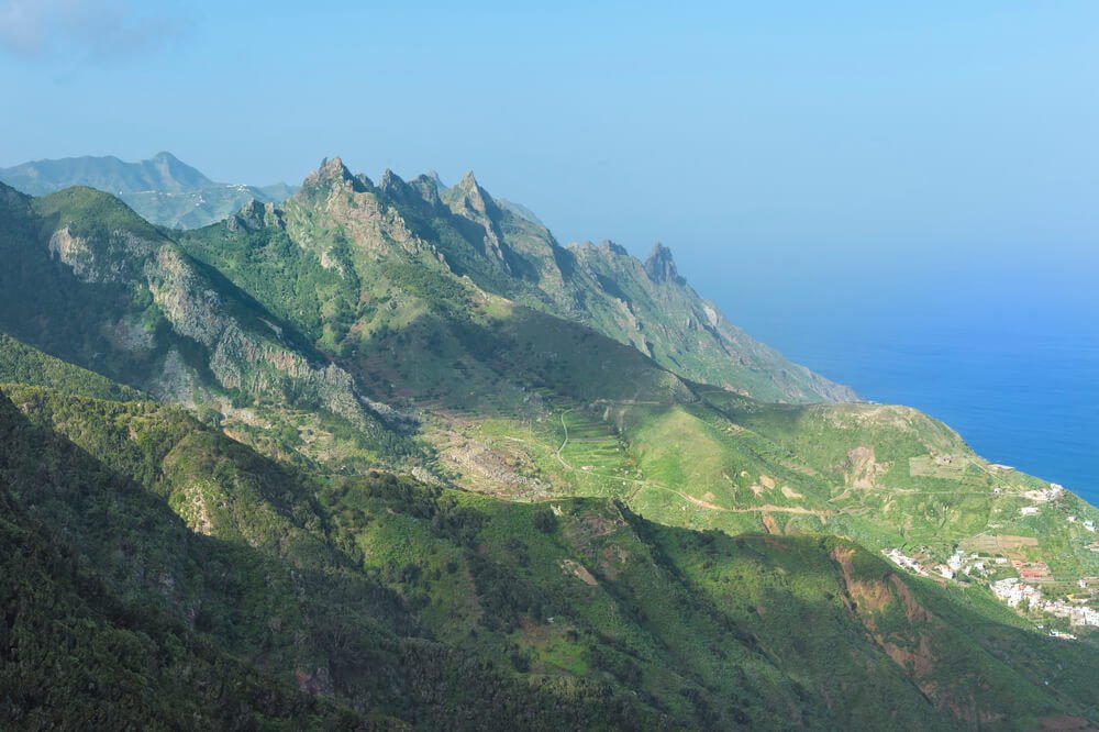 View from the Bailedero viewpoint while hiking in the gorgeous landscapes of Tenerife