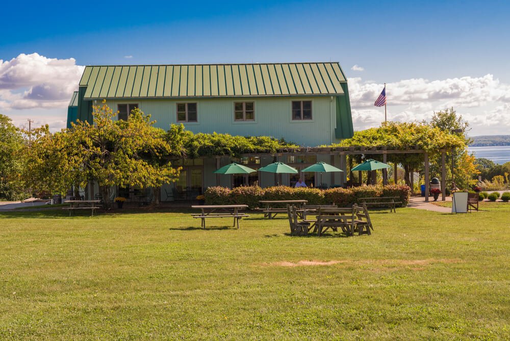 Main house of a vineyard in the Finger Lakes region of New York state
