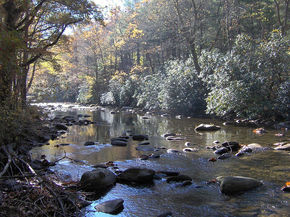 hazel creek running through proctor ghost town