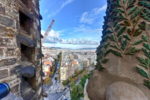 Basilica Temple Expiatori de la Sagrada Familia (Basilica and Expiatory Church of the Holy Family) in Barcelona, Spain