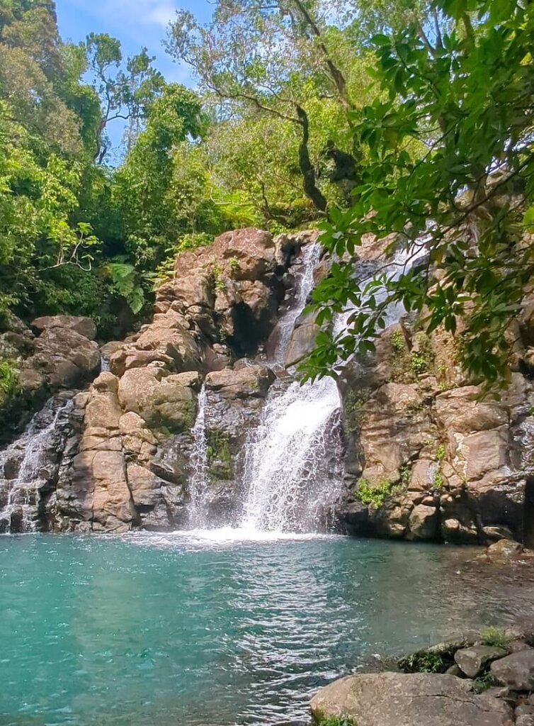 the tavoro waterfalls upper fall at the end of the hike