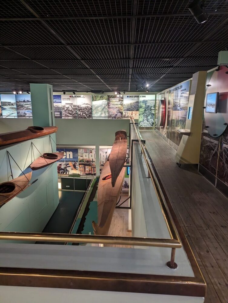 View into the interior of the museum on the science side of the museum