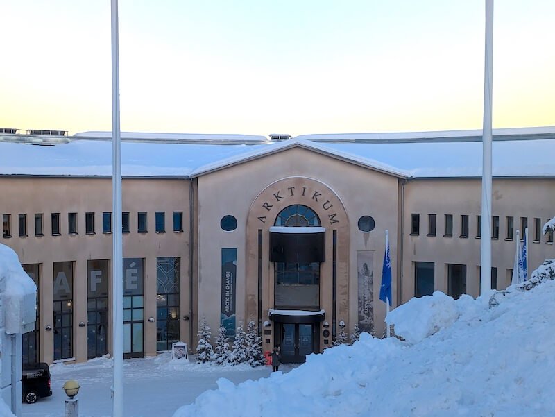 Exterior of the Arktikum building in Rovaniemi Finland