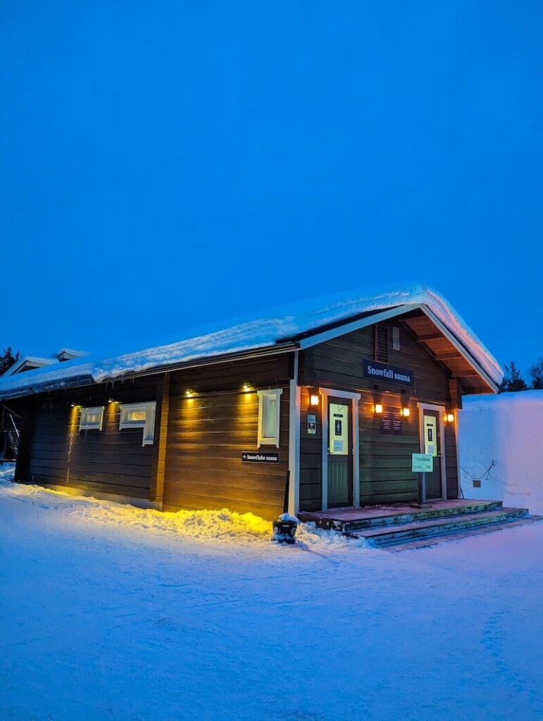 Snow sauna in the Ice Hotel