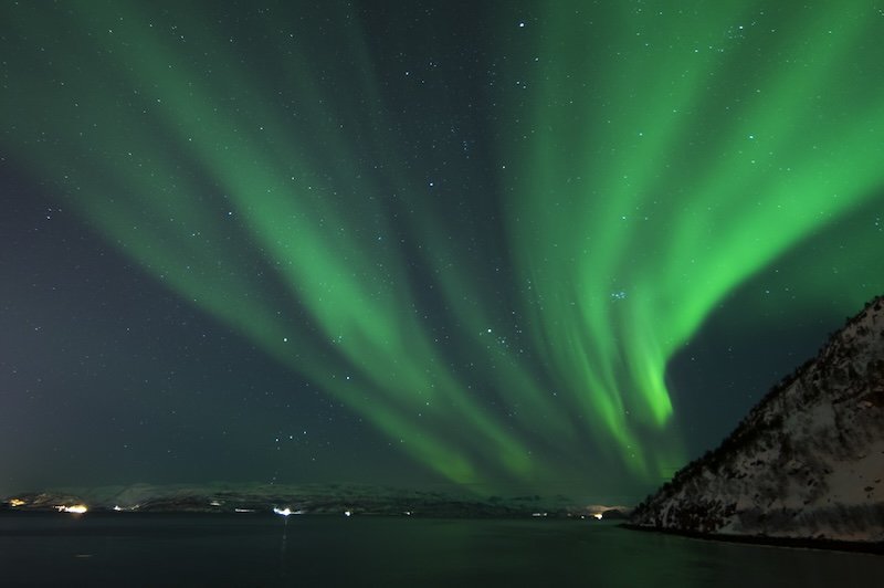 brilliant movement of the aurora borealis happening in alta norway