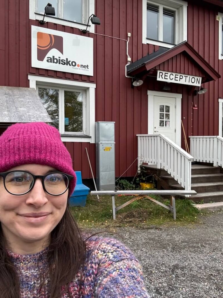 The exterior of the Abisko net hostel