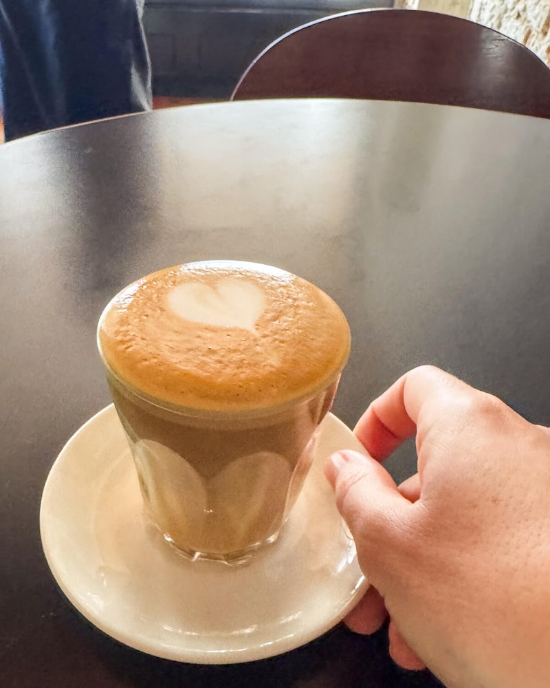 flat white at kuala lumpur cafe called lokl