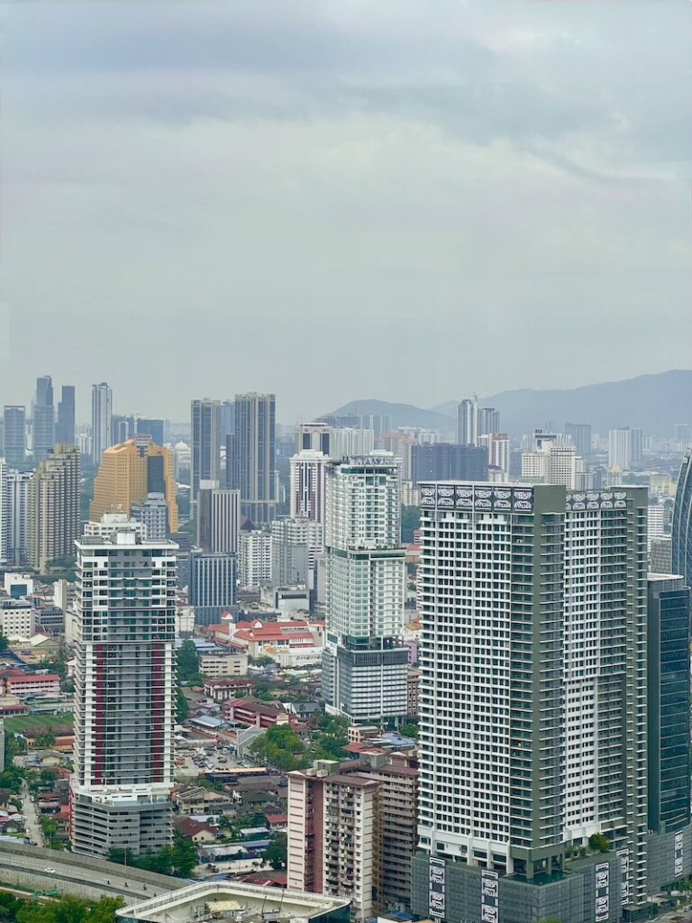 Views from Petronas Towers when you look out the window