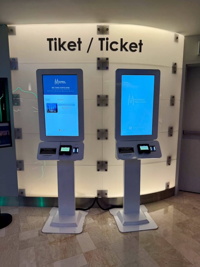 Ticket booths at Petronas Towers where you can purchase tickets