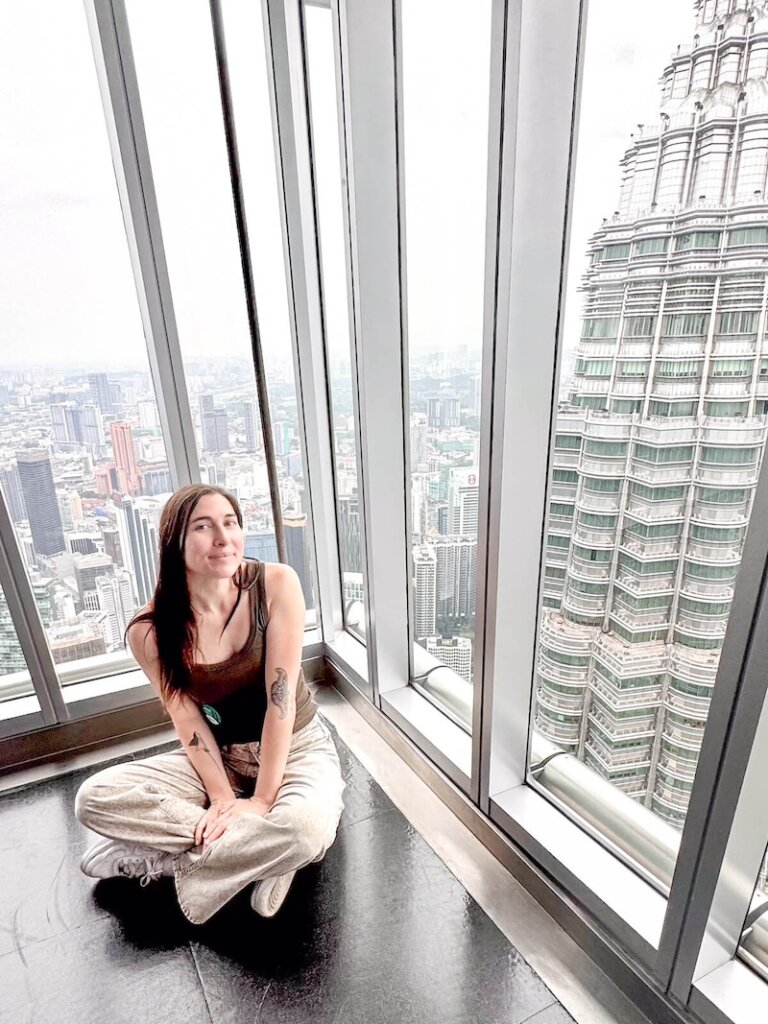Allison at Petronas towers KLCC