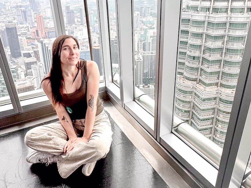 Allison at Petronas towers KLCC