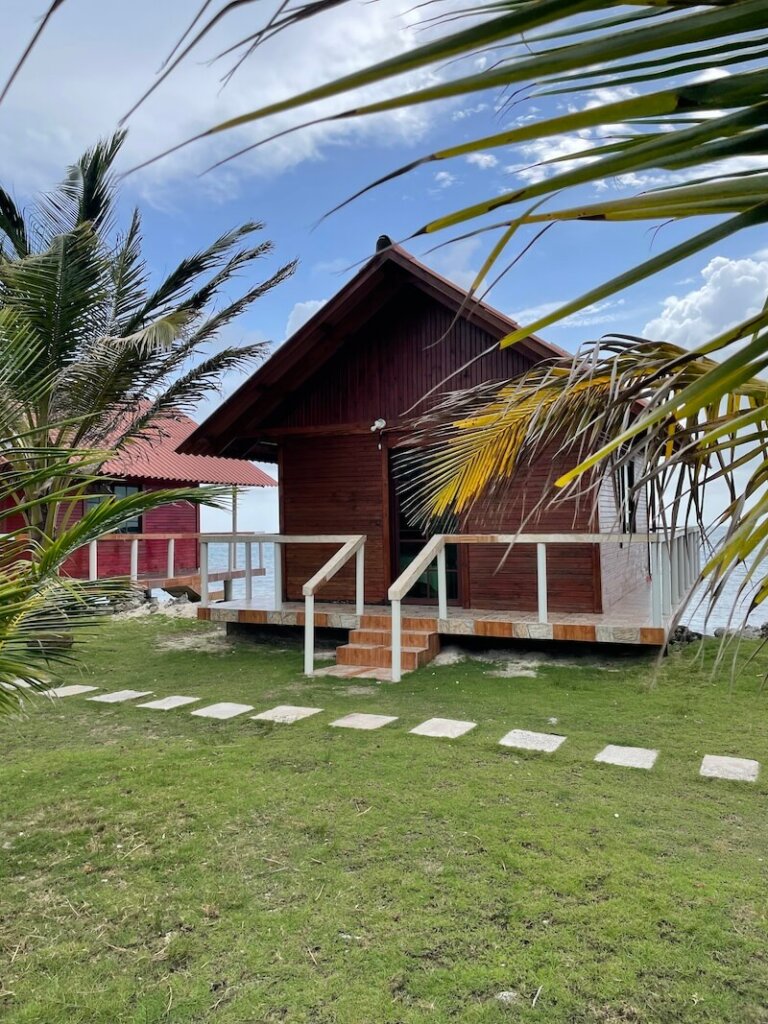 Small accommodation hut on an island of San Blas