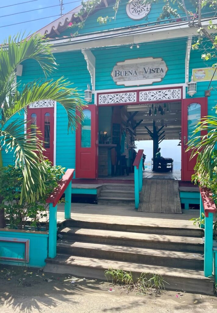 One of the buildings in Bocas del Toro where you can visit