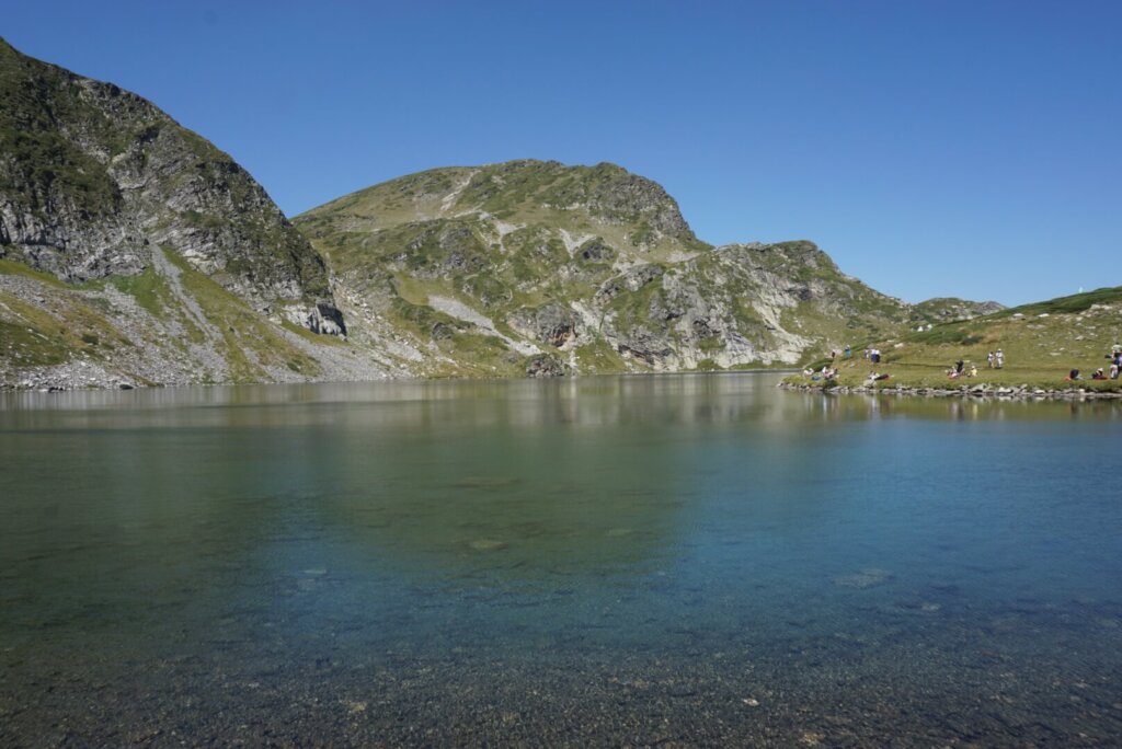 Deep lake in the Rila Lakes