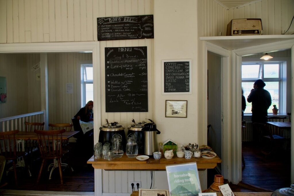 Coffee shop where you begin your tour