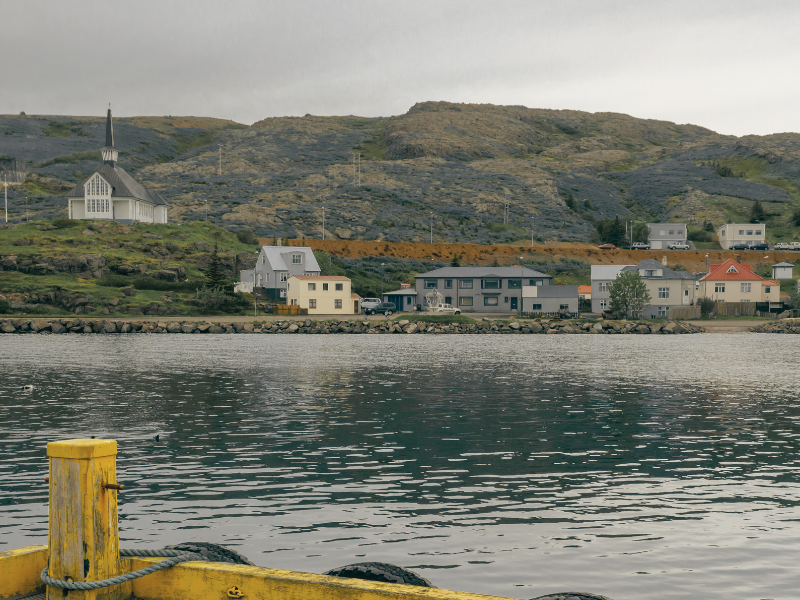 Holmavik harbor view