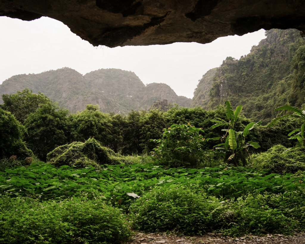 View behind the Mua Cave