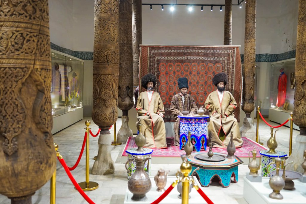 Display in the Khorezm museum