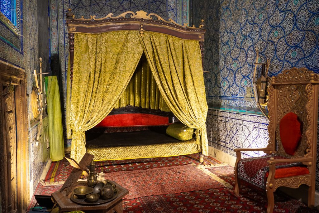 Interior of the palace building one of the furnished rooms
